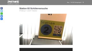 
                            12. Station 02 Schülerversuche – PHYWE – excellence in science