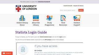 
                            9. Statista Login Guide | The Online Library