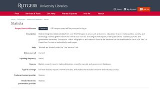 
                            11. Statista | Rutgers University Libraries