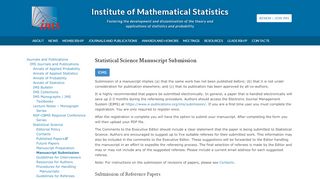 
                            12. Statistical Science Manuscript Submission - Institute of Mathematical ...