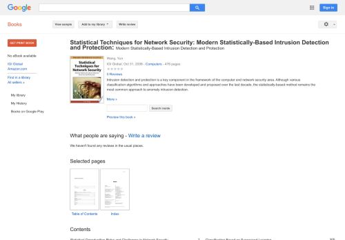
                            9. Statistical Techniques for Network Security: Modern ...