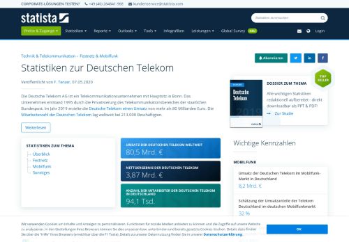 
                            1. Statistiken zur Deutschen Telekom | Statista