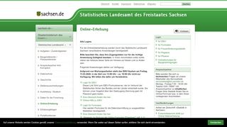 
                            9. Statistisches Landesamt des Freistaates Sachsen - Online-Erhebung