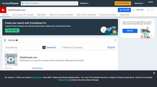 
                            6. StatsRoyale.com | Crunchbase