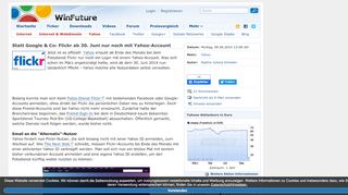 
                            9. Statt Google & Co: Flickr ab 30. Juni nur noch mit Yahoo-Account ...