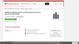 
                            11. Stattküche Bottrop, Schul- und ... - Das Telefonbuch