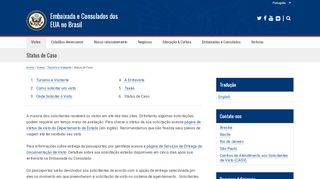 
                            3. Status de Caso | Embaixada e Consulados dos EUA no Brasil