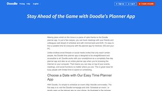 
                            12. Stay Ahead of the Game with Doodle's Planner App | Doodle