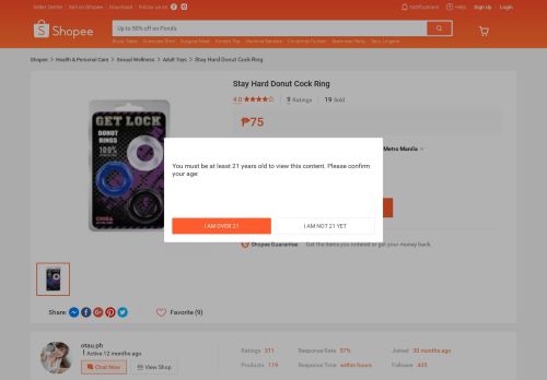 
                            13. Stay Hard Donut Cock Ring | Shopee Philippines