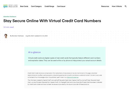 
                            13. Stay Secure Online with Virtual Credit Card Numbers