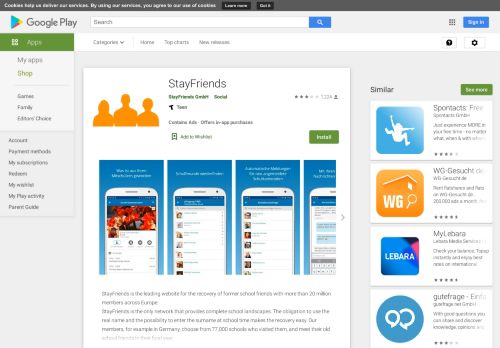 
                            10. StayFriends – Apps bei Google Play