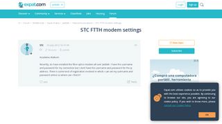 
                            12. STC FTTH modem settings, Jeddah forum - Expat.com