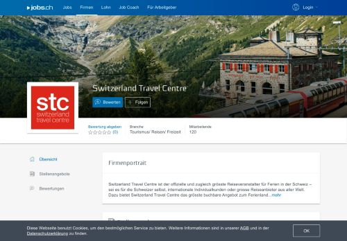 
                            8. STC Switzerland Travel Centre AG - 1 offene Stelle auf jobs.ch