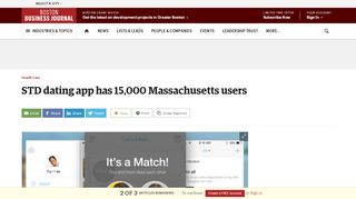 
                            13. STD dating app PositiveSingles has 15,000 Massachusetts users ...