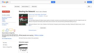 
                            11. Stealing the Network: How to Own a Shadow - Google बुक के परिणाम