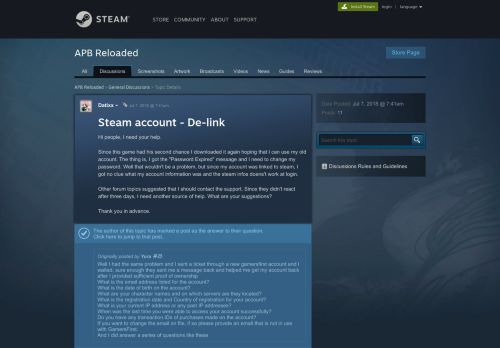 
                            11. Steam account - De-link :: APB Reloaded General Discussions