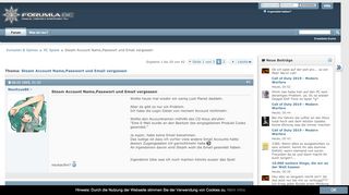 
                            12. Steam Account Name,Passwort und Email vergessen - Forumla.de