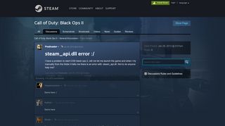 
                            1. steam_api.dll error :/ :: Call of Duty: Black Ops II General Discussions