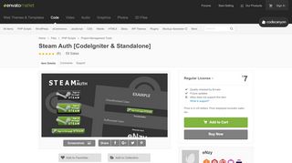 
                            3. Steam Auth [CodeIgniter & Standalone] by eNzy | CodeCanyon