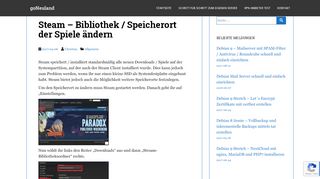 
                            8. Steam – Bibliothek / Speicherort der Spiele ändern | goNeuland