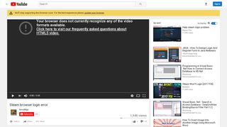 
                            8. Steam browser login error - YouTube