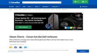 
                            7. Steam Charts - Conan hat das Exil verlassen - GameStar