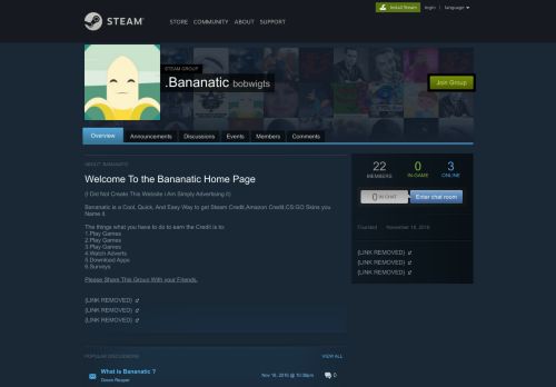 
                            9. Steam Community :: Group :: .Bananatic