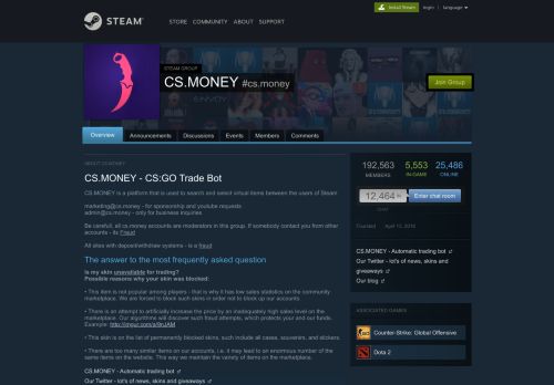 
                            3. Steam Community :: Group :: CS.MONEY