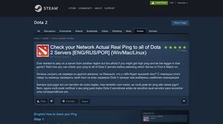 
                            1. Steam Community :: Guide :: Check your Network Actual Real Ping to ...