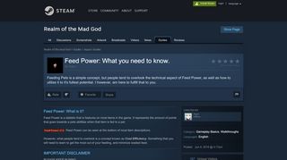 
                            8. Steam Community :: Guide :: Feed Power: What you need to know.