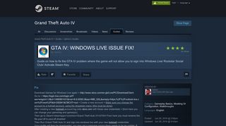 
                            2. Steam Community :: Guide :: GTA IV: WINDOWS LIVE ISSUE FIX!