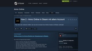 
                            3. Steam Community :: Guide :: How 2 - Anno Online in Steam mit altem ...