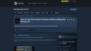 
                            8. Steam Community :: Guide :: How to Get into Knoxx's Armory without ...