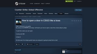 
                            11. Steam Community :: Guide :: How to open a door in CSGO like a boss