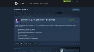 
                            2. Steam Community :: Guide :: Lumeris 1.2.11, get rich or die trying!