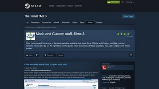 
                            12. Steam Community :: Guide :: Mods and Custom stuff, Sims 3