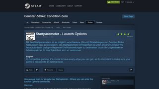 
                            1. Steam Community :: Guide :: Startparameter - Launch Options