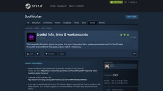 
                            3. Steam Community :: Guide :: Useful Info, links & workarounds