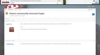 
                            8. Steam community incorrect login - Garry's Mod - Facepunch Forum