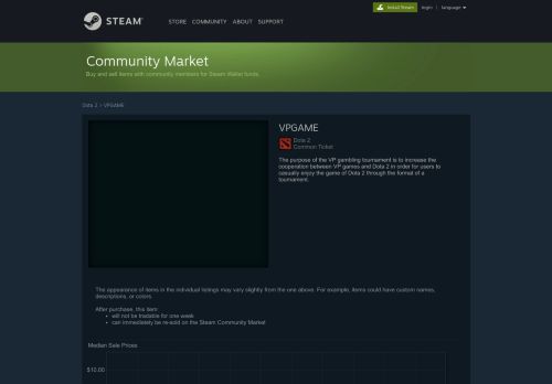 
                            2. Steam Community Market :: Listings for VPGAME