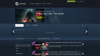 
                            2. Steam DLC Page: Friday the 13th: The Game