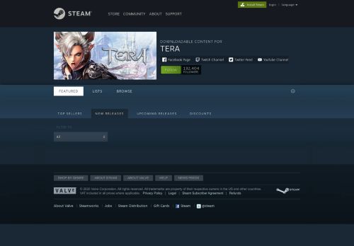 
                            11. Steam DLC Page: TERA