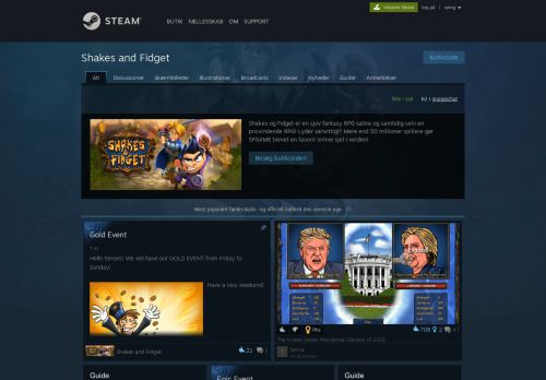 
                            12. Steam-fællesskab :: Shakes and Fidget - Steam Community