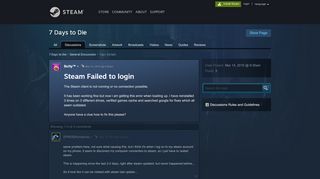 
                            8. Steam Failed to login :: 7 Days to Die General Discussions