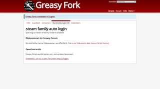 
                            13. steam family auto login - Rückmeldung - Greasy Fork