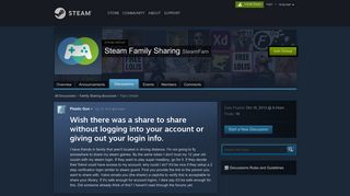 
                            2. Steam Family Sharing - Steam Community