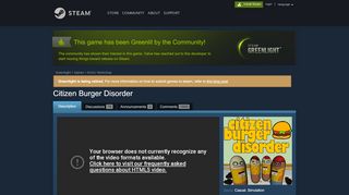 
                            5. Steam Greenlight :: Citizen Burger Disorder