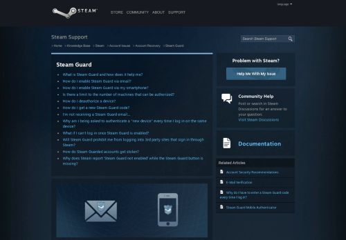 
                            3. Steam Guard - Account Recovery - ฐานความรู้ - Steam Support