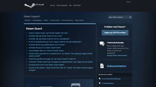 
                            8. Steam Guard - Account Recovery - Videndatabase - Steam Support