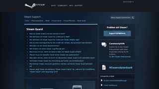 
                            6. Steam Guard - Account Recovery - Wissensdatenbank - Steam ...